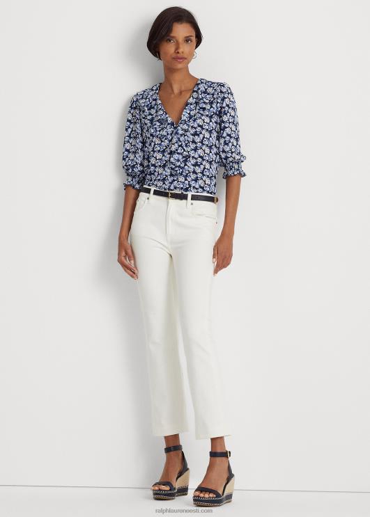 Ralph Lauren naised lilleline krepppluus PR0V4411 sinine multi