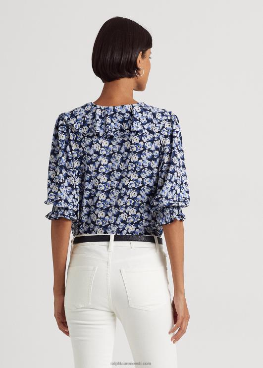 Ralph Lauren naised lilleline krepppluus PR0V4411 sinine multi