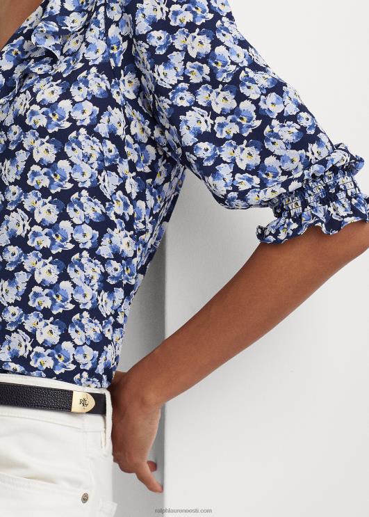 Ralph Lauren naised lilleline krepppluus PR0V4411 sinine multi