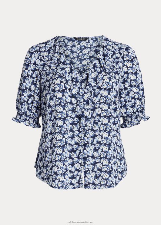 Ralph Lauren naised lilleline krepppluus PR0V4666 sinine multi