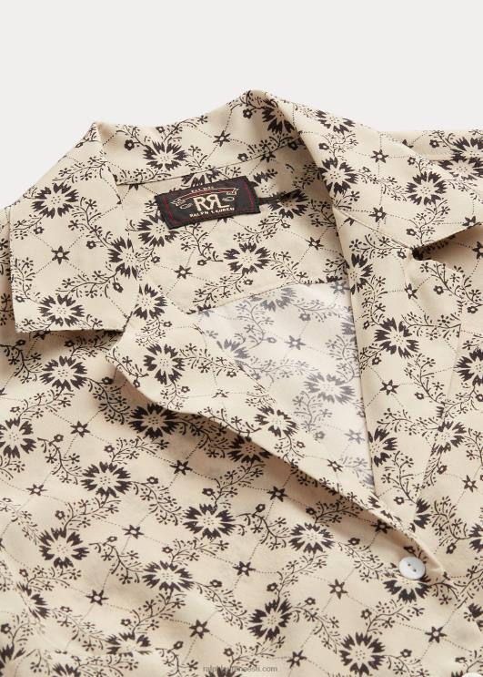 Ralph Lauren naised lilleline siidist krepppluus PR0V3627 ekru/must