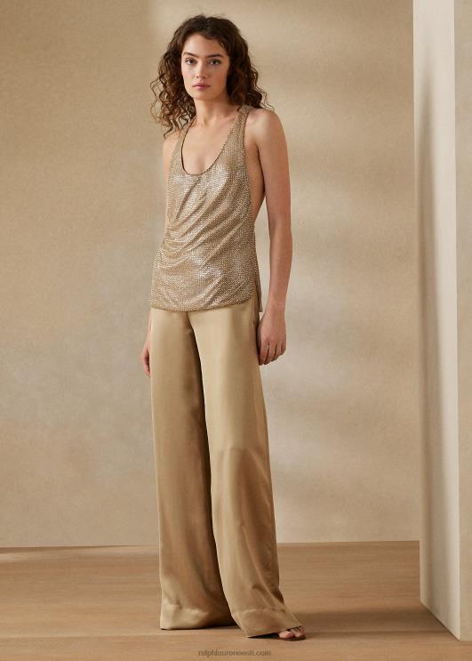 Ralph Lauren naised presling kaunistusega tüllpluus PR0V3553 šampanja