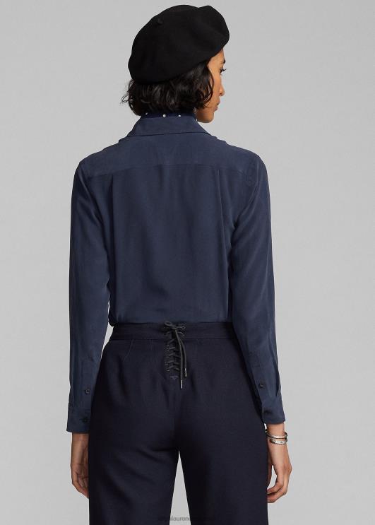 Ralph Lauren naised siidist krepppluus PR0V3662 merevägi