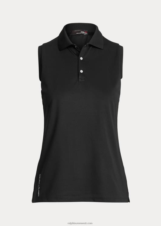 Ralph Lauren naised Klassikalise istmega varrukateta polosärk PR0V3748 must