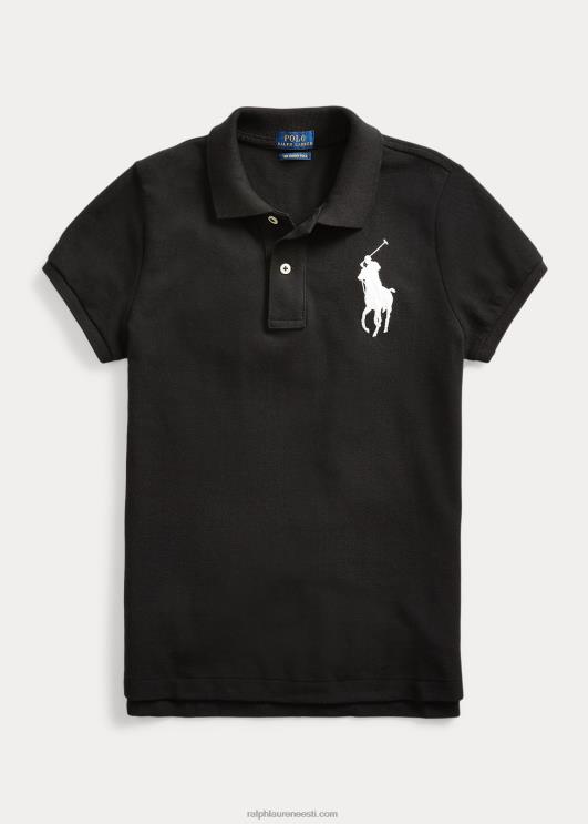 Ralph Lauren naised kõhn istuv suur poni polosärk PR0V4763 must