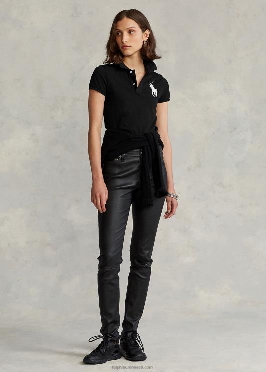 Ralph Lauren naised kõhn istuv suur poni polosärk PR0V4763 must