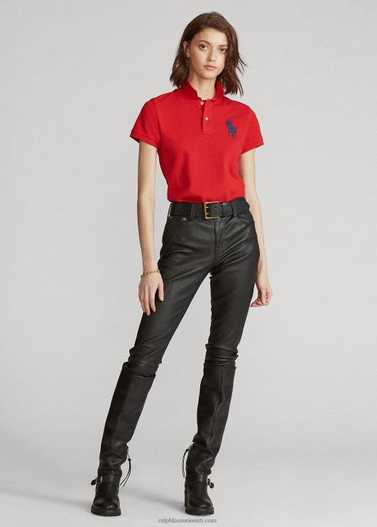 Ralph Lauren naised kõhn istuv suur poni polosärk PR0V4765 punane