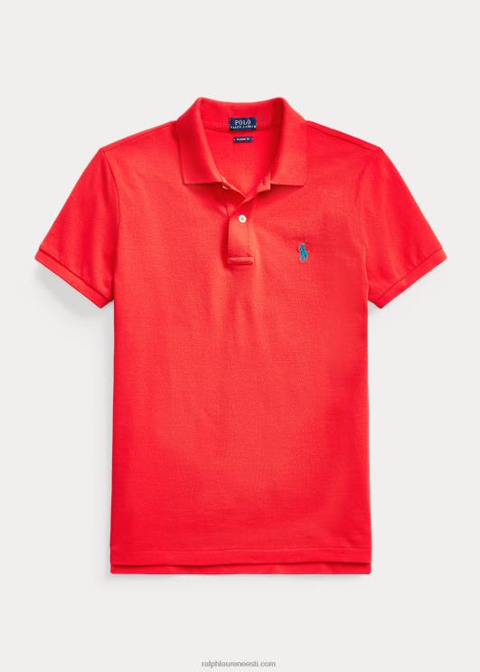 Ralph Lauren naised klassikaline võrkkangast polosärk PR0V9217 kroonleht roos