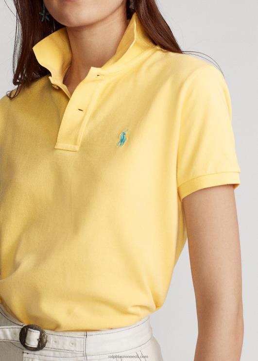Ralph Lauren naised klassikaline võrkkangast polosärk PR0V9220 maisi kollane