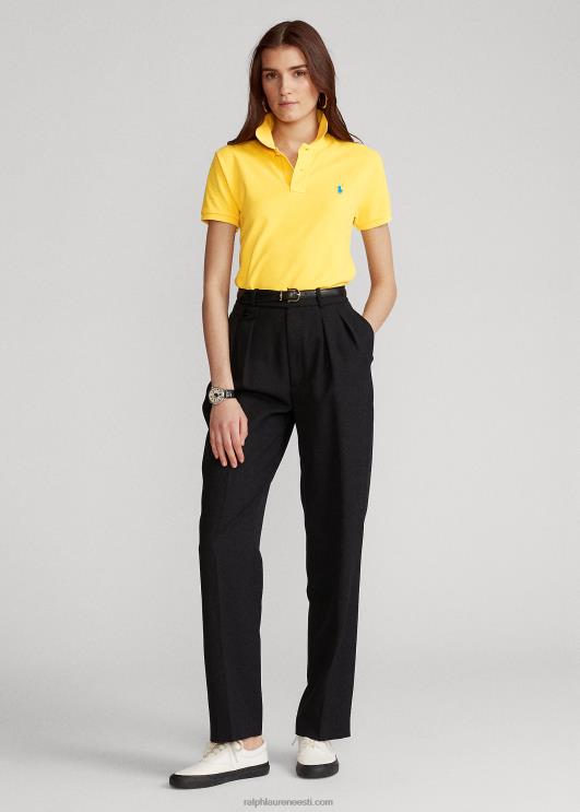 Ralph Lauren naised klassikaline võrkkangast polosärk PR0V9221 kollauim