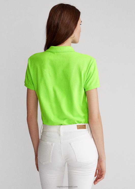 Ralph Lauren naised klassikaline võrkkangast polosärk PR0V9222 kiivi laim