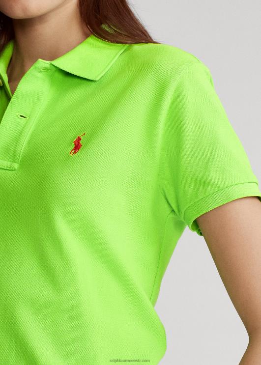 Ralph Lauren naised klassikaline võrkkangast polosärk PR0V9222 kiivi laim