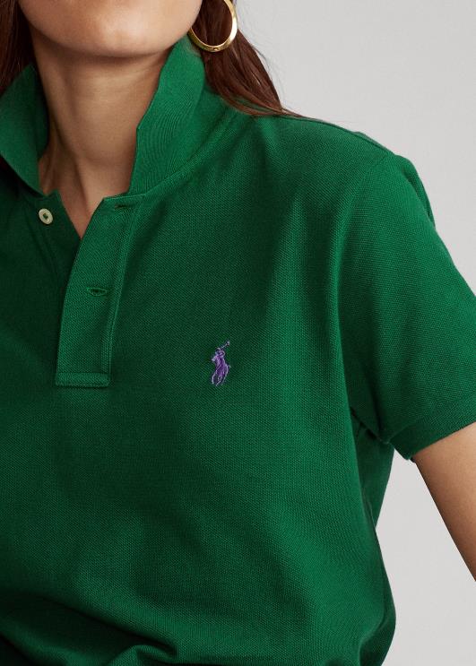 Ralph Lauren naised klassikaline võrkkangast polosärk PR0V9226 uus mets