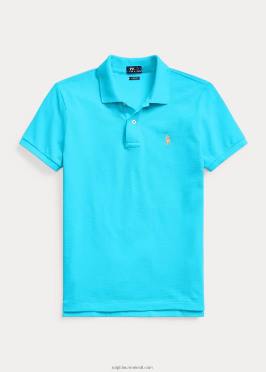 Ralph Lauren naised klassikaline võrkkangast polosärk PR0V9230 abajas sinine