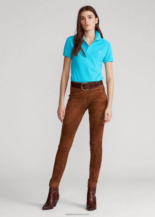 Ralph Lauren naised klassikaline võrkkangast polosärk PR0V9230 abajas sinine