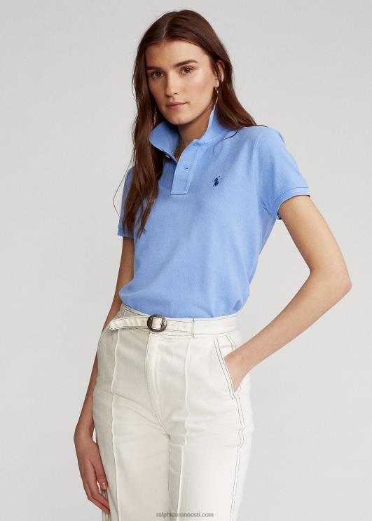 Ralph Lauren naised klassikaline võrkkangast polosärk PR0V9231 sadamasaar sinine