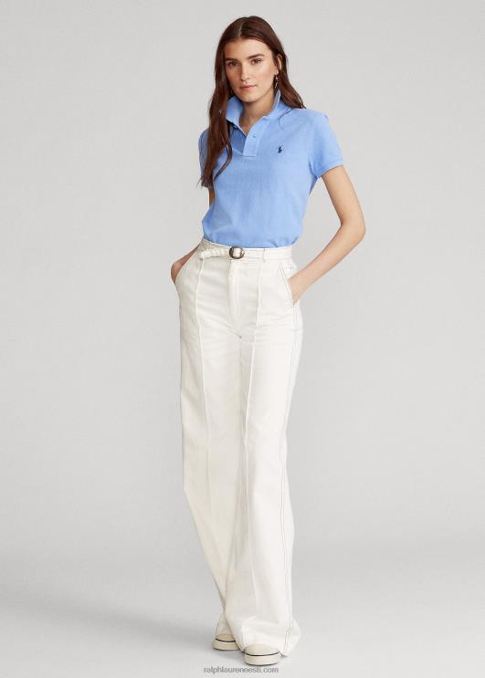 Ralph Lauren naised klassikaline võrkkangast polosärk PR0V9231 sadamasaar sinine