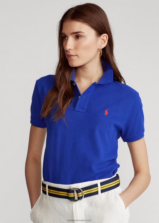 Ralph Lauren naised klassikaline võrkkangast polosärk PR0V9235 kuninglik pärand