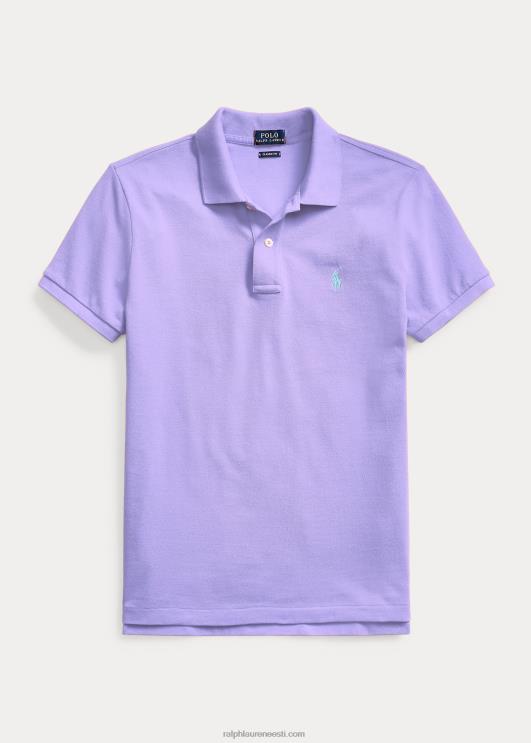 Ralph Lauren naised klassikaline võrkkangast polosärk PR0V9236 kaktuse lilla