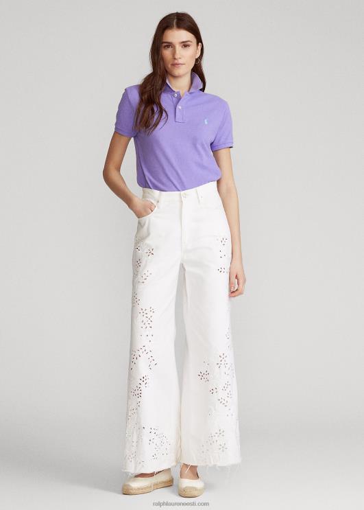 Ralph Lauren naised klassikaline võrkkangast polosärk PR0V9236 kaktuse lilla