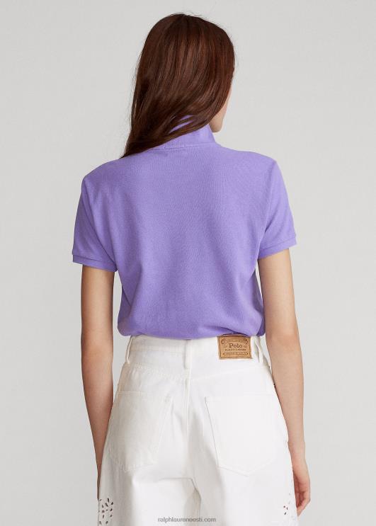 Ralph Lauren naised klassikaline võrkkangast polosärk PR0V9236 kaktuse lilla