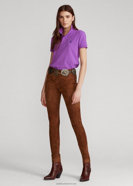 Ralph Lauren naised klassikaline võrkkangast polosärk PR0V9237 paloma lilla