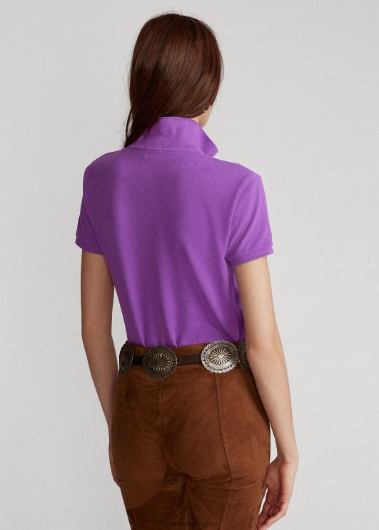 Ralph Lauren naised klassikaline võrkkangast polosärk PR0V9237 paloma lilla