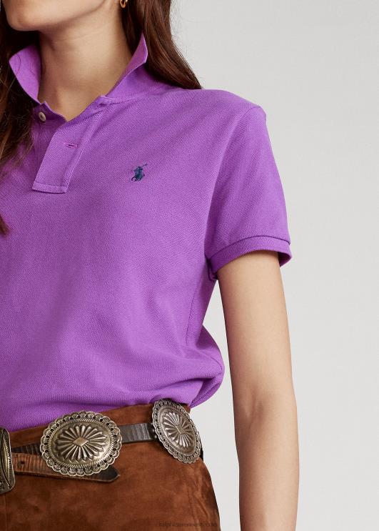 Ralph Lauren naised klassikaline võrkkangast polosärk PR0V9237 paloma lilla