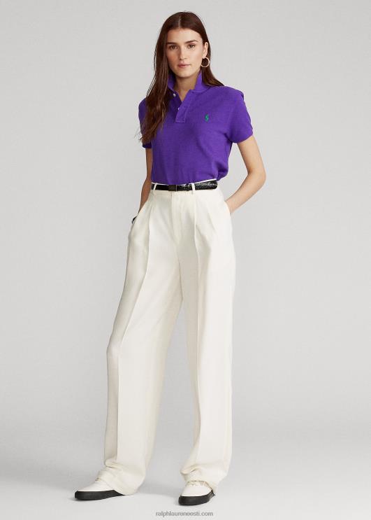 Ralph Lauren naised klassikaline võrkkangast polosärk PR0V9238 lilla suvila