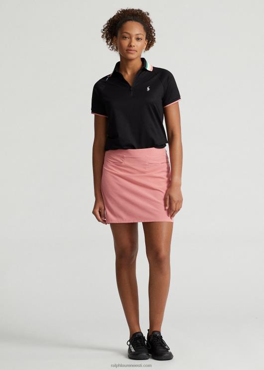Ralph Lauren naised kohandatud istuv veerandtõmblukuga polosärk PR0V9400 must/kõrbe roos