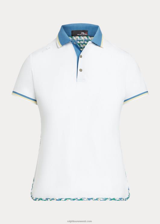 Ralph Lauren naised kohandatud istuvusega jersey polosärk PR0V3730 keraamiline valge multi