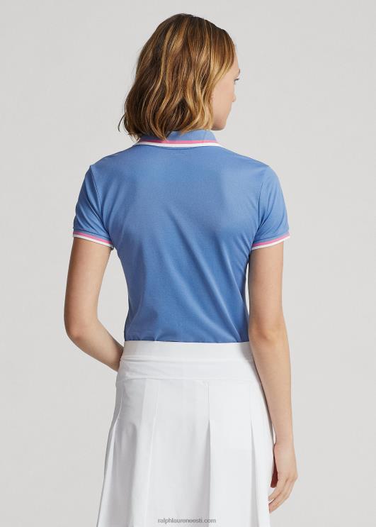 Ralph Lauren naised kohandatud istuvusega jersey polosärk PR0V9389 hatteras sinine/roos