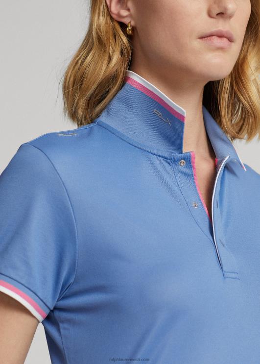 Ralph Lauren naised kohandatud istuvusega jersey polosärk PR0V9389 hatteras sinine/roos