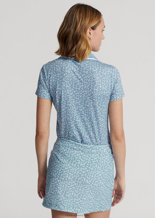 Ralph Lauren naised kohandatud istuvusega lilleline jersey polosärk PR0V3746 põld lilleline
