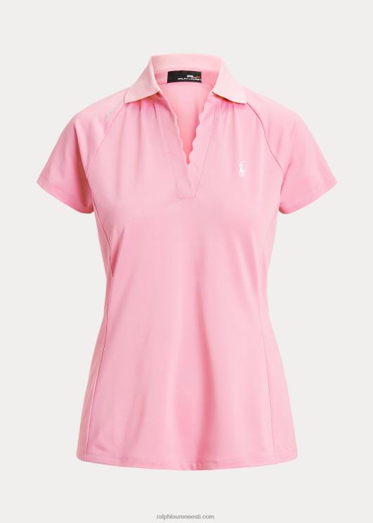 Ralph Lauren naised kohandatud istuvusega pikee polosärk PR0V9391 roosa flamingo