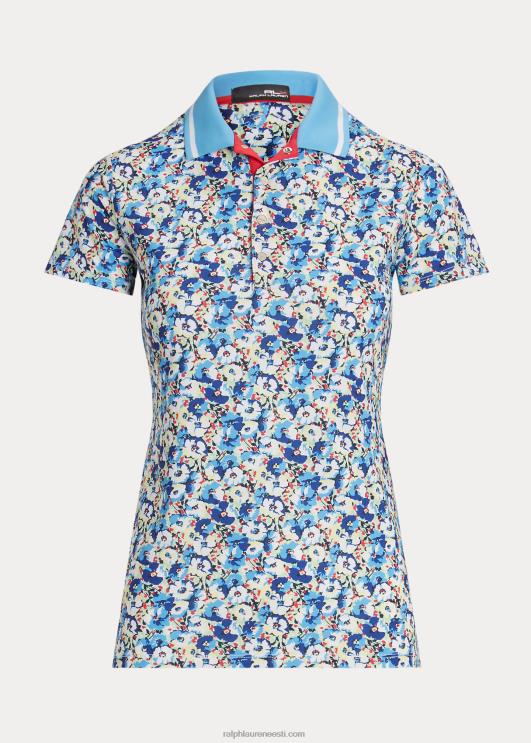 Ralph Lauren naised kohandatud istuvusega stretšjersey polosärk PR0V3706 ranniku kroonlehed