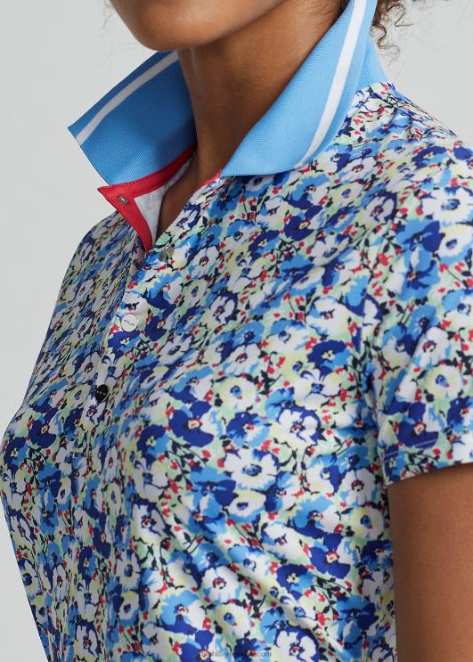 Ralph Lauren naised kohandatud istuvusega stretšjersey polosärk PR0V3706 ranniku kroonlehed