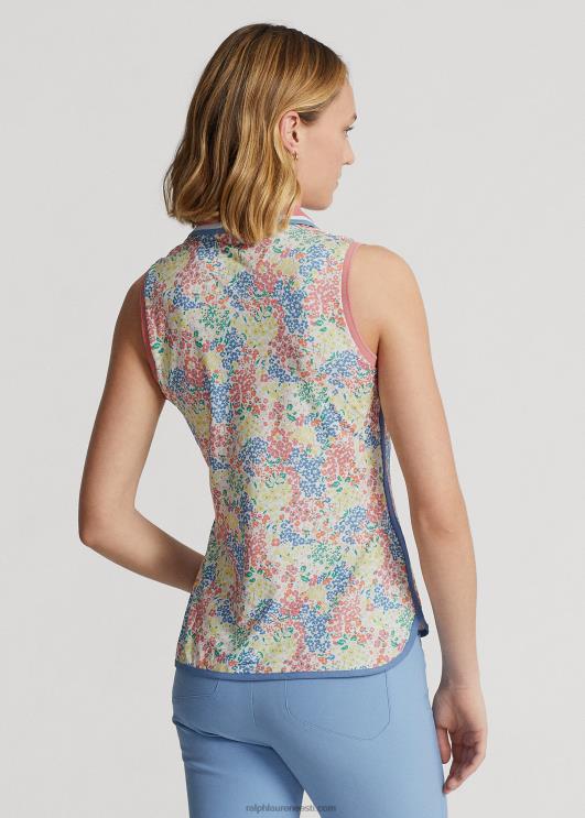 Ralph Lauren naised kohandatud varrukateta polosärk PR0V3739 võtme lääne kroonlehed