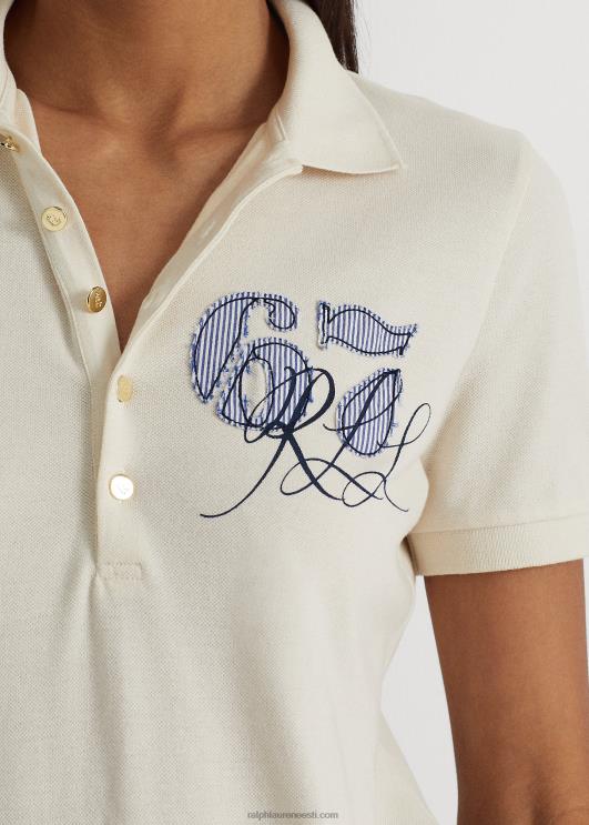 Ralph Lauren naised pikee polosärk PR0V4091 mascarpone kreem