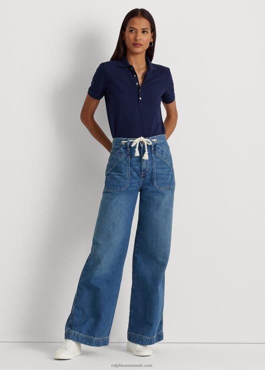 Ralph Lauren naised pikee polosärk PR0V4474 rafineeritud merevägi