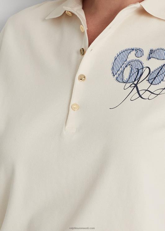 Ralph Lauren naised pikee polosärk PR0V4645 mascarpone kreem