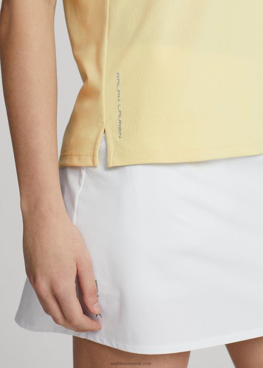 Ralph Lauren naised pique varrukateta polosärk PR0V3696 t-lind kollane