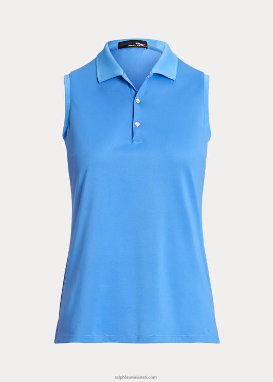 Ralph Lauren naised pique varrukateta polosärk PR0V3697 florida sinine