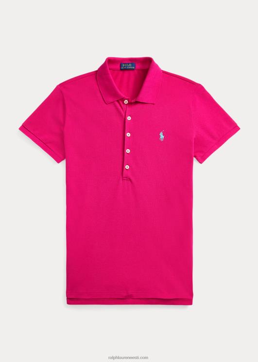 Ralph Lauren naised slim fit stretch polosärk PR0V3242 roosa taevas