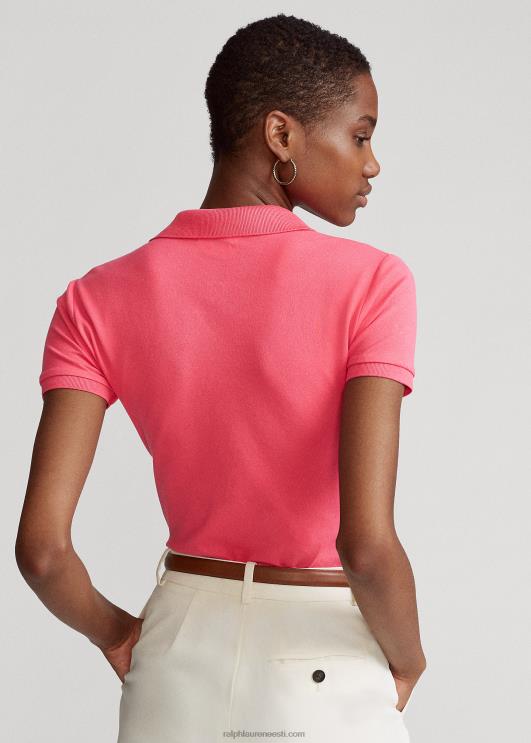 Ralph Lauren naised slim fit stretch polosärk PR0V3243 soe roosa