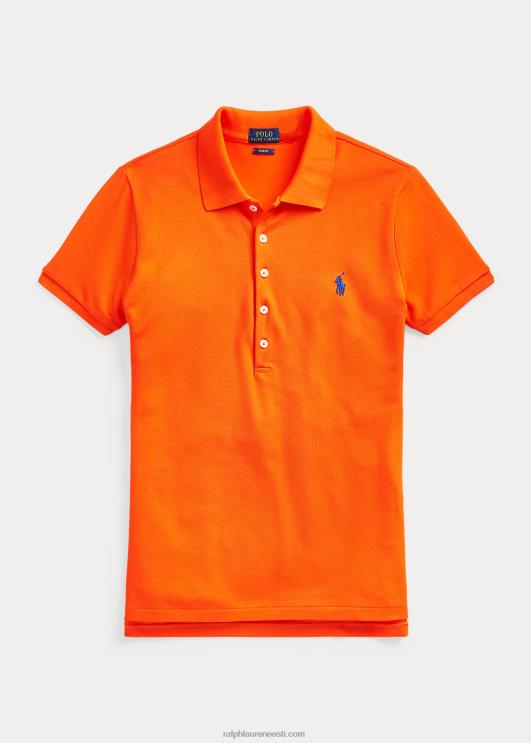 Ralph Lauren naised slim fit stretch polosärk PR0V3249 purjekas oranž