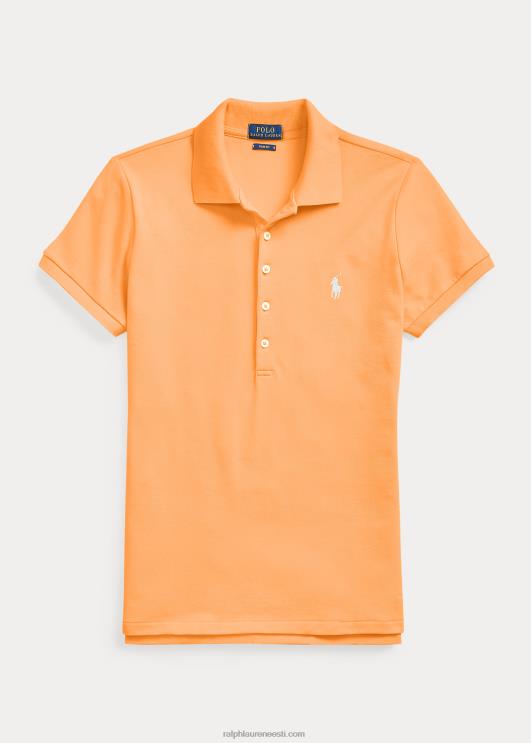 Ralph Lauren naised slim fit stretch polosärk PR0V3251 võtme lääneoranž