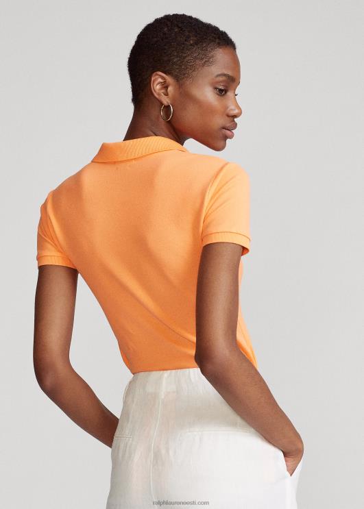 Ralph Lauren naised slim fit stretch polosärk PR0V3251 võtme lääneoranž