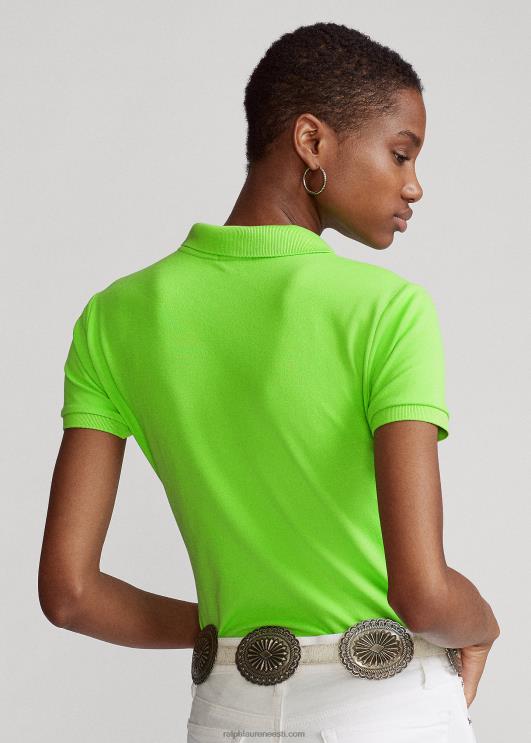 Ralph Lauren naised slim fit stretch polosärk PR0V3254 kiivi laim