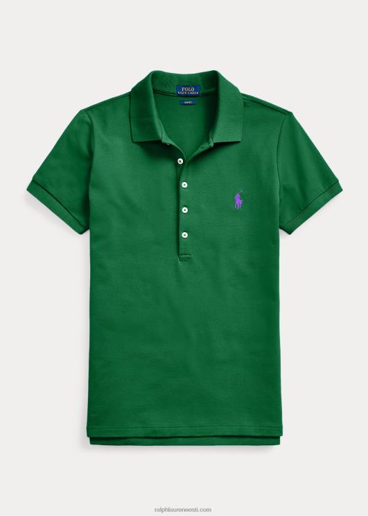 Ralph Lauren naised slim fit stretch polosärk PR0V3257 uus mets